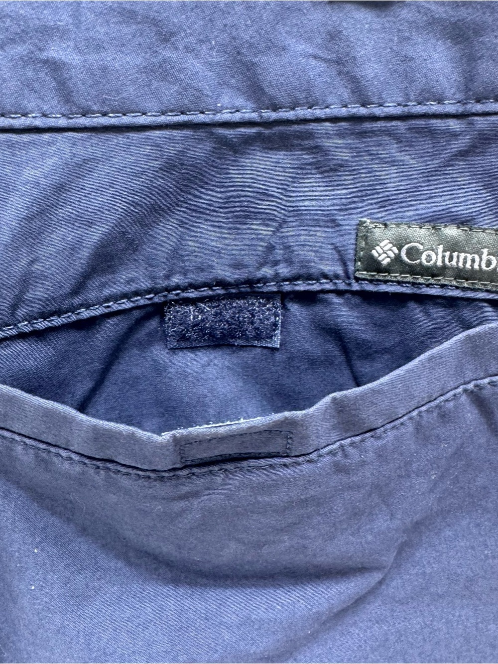 Columbia Blue Everyday Casual Chino Shorts Button/Zipper Closure Size 14 *Flaw* - Picture 6 of 12